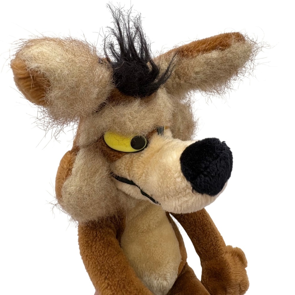 Vtg 1971 Wile E Coyote Plush Mighty Star Looney Tunes Warner Bros 18 In‎ No Tag